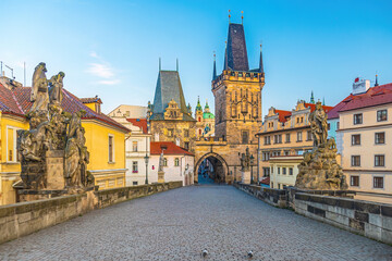 Old town Prague city skyline, cityscape of. the Czech Republic