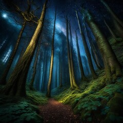 forest in the night