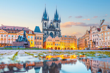 Old town Prague city skyline, cityscape of. the Czech Republic