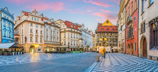 Obraz premium Old town Prague city skyline, cityscape of. the Czech Republic