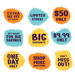 Colorful abstract shape for label dan banner collections