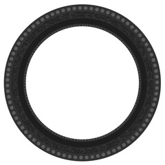 Floral ornamented frame; old style ornate decoration