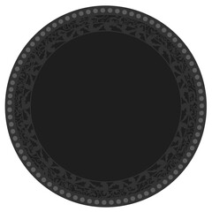 Floral ornamented frame; old style ornate decoration