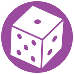 Bet, casino, dice icon