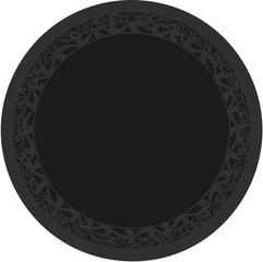 Floral ornamented frame; old style ornate decoration