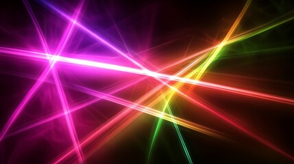 Intersecting laser lines, soft glow