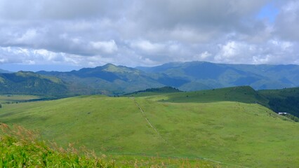 Obraz premium landscape with mountains and blue sky