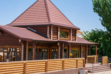 Beautiful Wooden Cottage in a Rural Setting. Traditional Architecture with Modern Touches