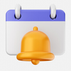 3d notification bell icon