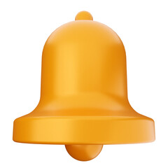 3d notification bell icon