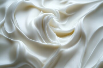 Fototapeta premium Elegant White Lotion Cream Texture for Skincare Products