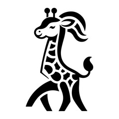 Giraffe icon vector illustration.