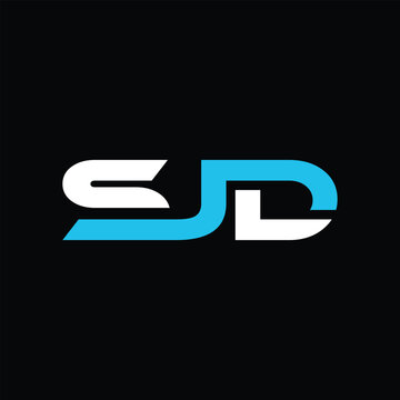 Initial SJD Simple Geometric Business Icon Creative Design Template Logo