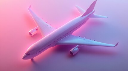 Futuristic Airplane Model: A Stylish Vision of Modern Aviation and Travel