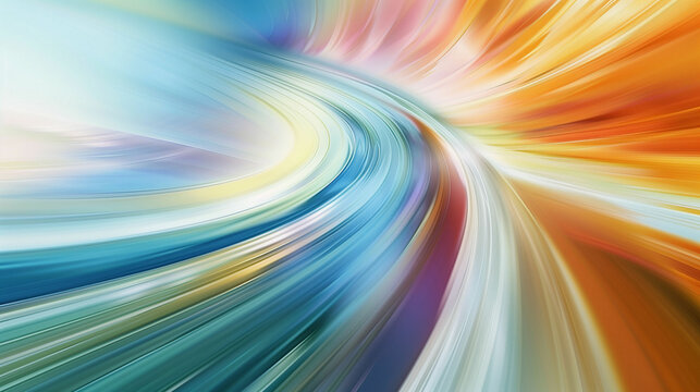 Abstract swirling patterns of color and light in vibrant hues captured in a dynamic motion or artistic representation