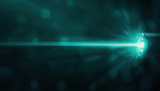 Laser beam communication, focusing on the use of light for high-speed data transmission across vast distances