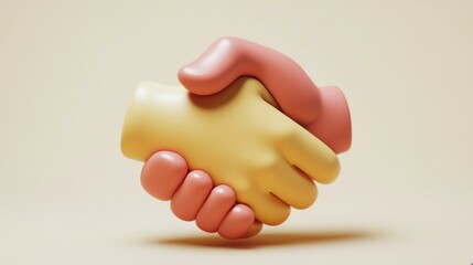 Symbolic Representation of Partnership: Embracing Unity Through Handshakes and Collaboration