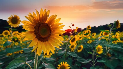 Nature&rsquo;s Beauty, A Kaleidoscope of Colorful Flowers, generative AI