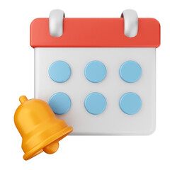 3d notification bell icon