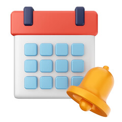 3d notification bell icon