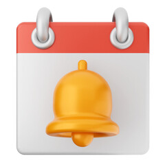 3d notification bell icon