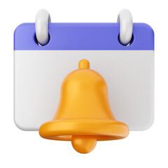 3d notification bell icon