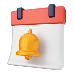 3d notification bell icon