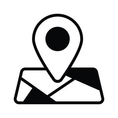 Get this amazing icon of location in modern style