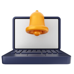 3d notification bell icon