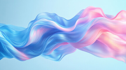 Abstract pastel color paint swirls forming wavy background