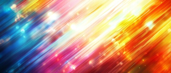 Obraz premium Vibrant Abstract Light Rays with Heavy Blur