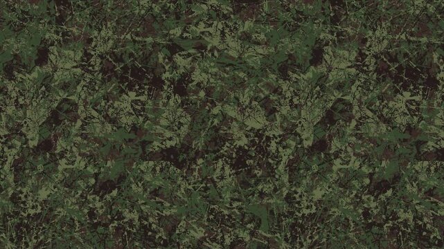 Military pixel flecktarn camouflage green grey woodland camo texture pattern horizontal banner illustration wallpaper