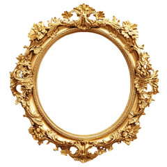 Mirror frame, antique, antique, art, beautiful, exquisite, cut background, ready to use