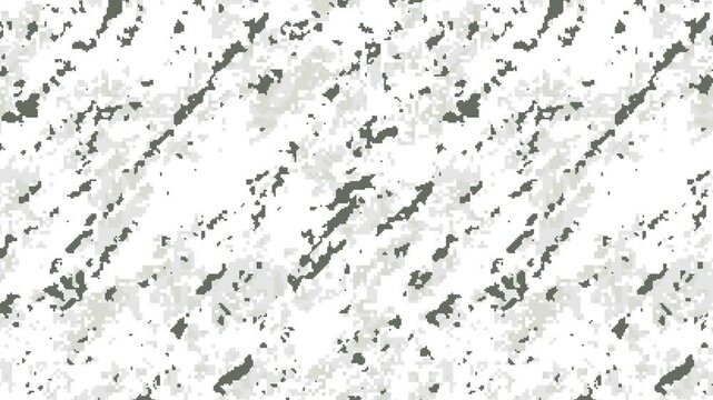 Military pixel flecktarn camouflage illustration seamless pattern winter camo texture banner illustration wallpaper animation