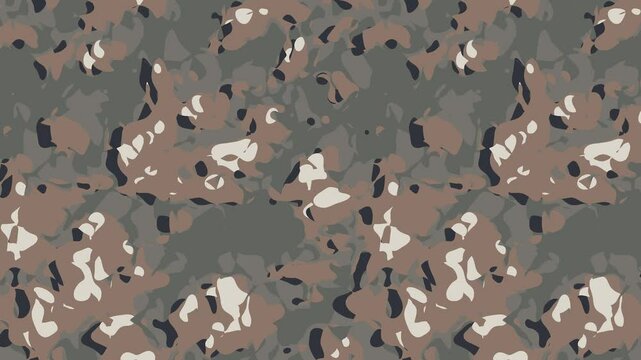 Military pixel flecktarn camouflage illustration seamless pattern urban city camo square texture banner illustration wallpaper animation