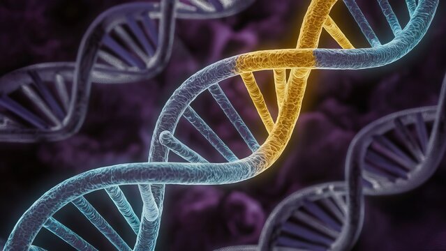 Abstraktes DNA Molek&uuml;l