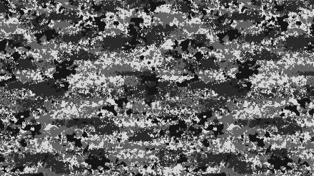 Military pixel flecktarn camouflage illustration seamless pattern urban city camo square texture banner illustration wallpaper animation