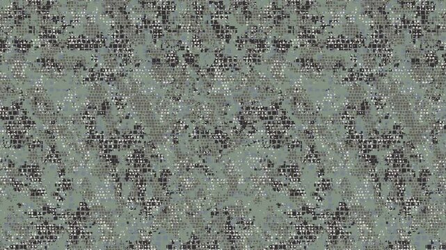 Military pixel flecktarn camouflage illustration seamless pattern urban city camo square texture banner illustration wallpaper animation