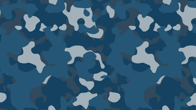 Military pixel flecktarn camouflage blue sea grey navy naval camo texture pattern horizontal banner illustration wallpaper