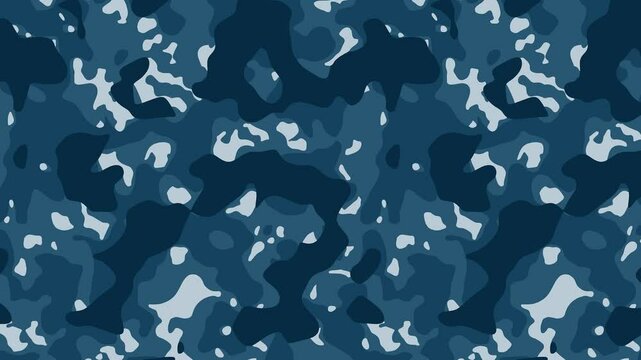 Military pixel flecktarn camouflage blue sea grey navy naval camo texture pattern horizontal banner illustration wallpaper
