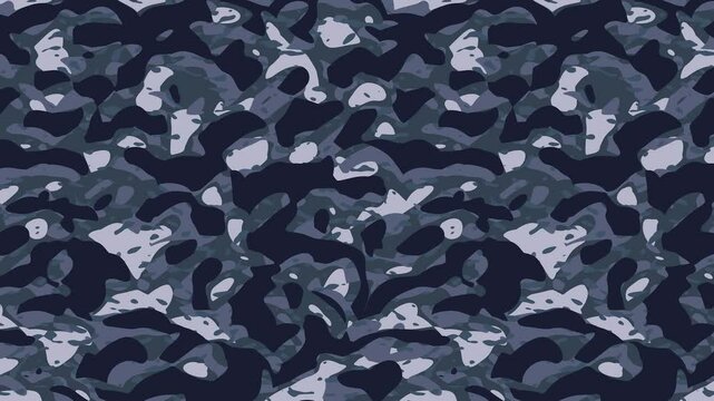 Military pixel flecktarn camouflage blue sea grey navy naval camo texture pattern horizontal banner illustration wallpaper