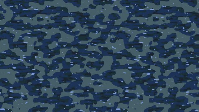 Military pixel flecktarn camouflage blue sea grey navy naval camo texture pattern horizontal banner illustration wallpaper