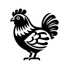 Hen vector icon