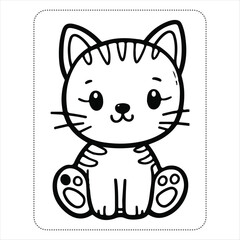 Animal Coloring Book page for kids.