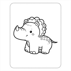 Animal Coloring Book page for kids.
