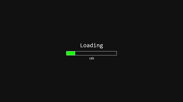 Loading Progress Bar with Percentage Animation