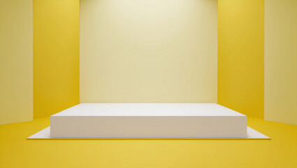 Empty stage with wall