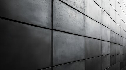 Wall tile Grey cement panel Minimal Architecture details Industry material : Generative AI
