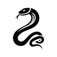 Snake Animal silhouette vector. 