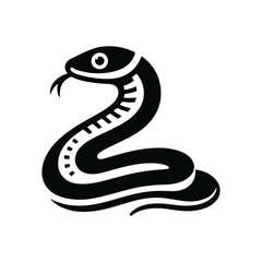 Snake Animal silhouette vector. 